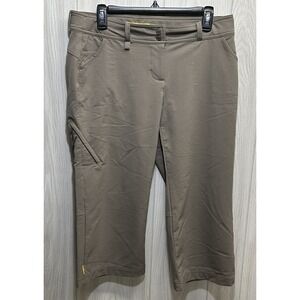 LOL Women's (Size 10) Olive Green Capris Stretch Pockets